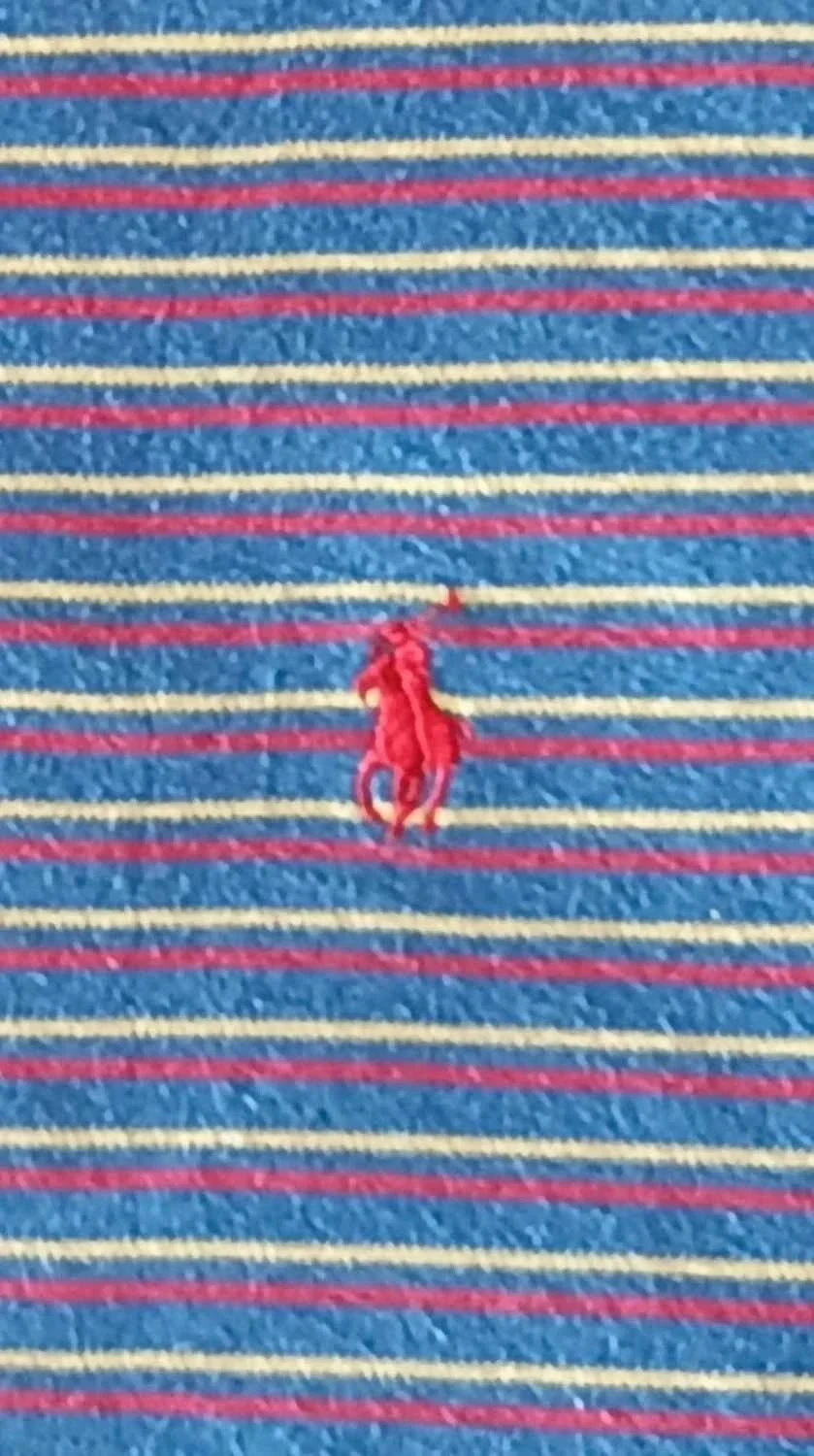 Polo Ralph Lauren vintage strepen blauw rood geel Maat XL – photo 10